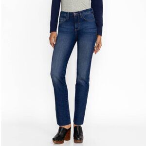 Johnny Was Sasson Sincere Straight Leg Jean Blue Rinse Wash 31 Large NWT 33